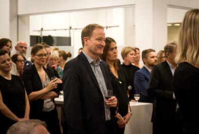 Danske Patienters direktør, Morten Freil, i menneskemængden under sundhedsministerens tale. Foto: Tea Petersen.